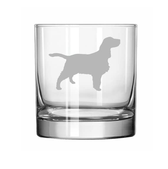 MIP Brand 11 oz Rocks Whiskey Old Fashioned Glass Springer Spaniel