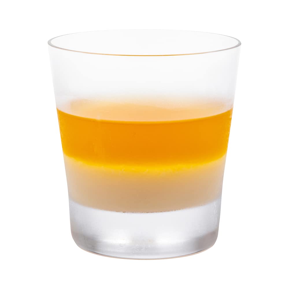 Restaurantware Moda Nude 10 Ounce Crystal Rocks Glasses Set of 12 Dishwasher-Safe Scotch Glasses - Heavy Base Laser-Cut Rim Fine-Blown Crystal Whiskey Glasses For Old Fashioneds Or Liquors