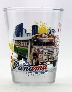 panama bus shot glass