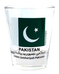 pakistan flag shot glass
