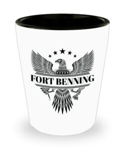 fort benning shot glass columbus georgia army gift
