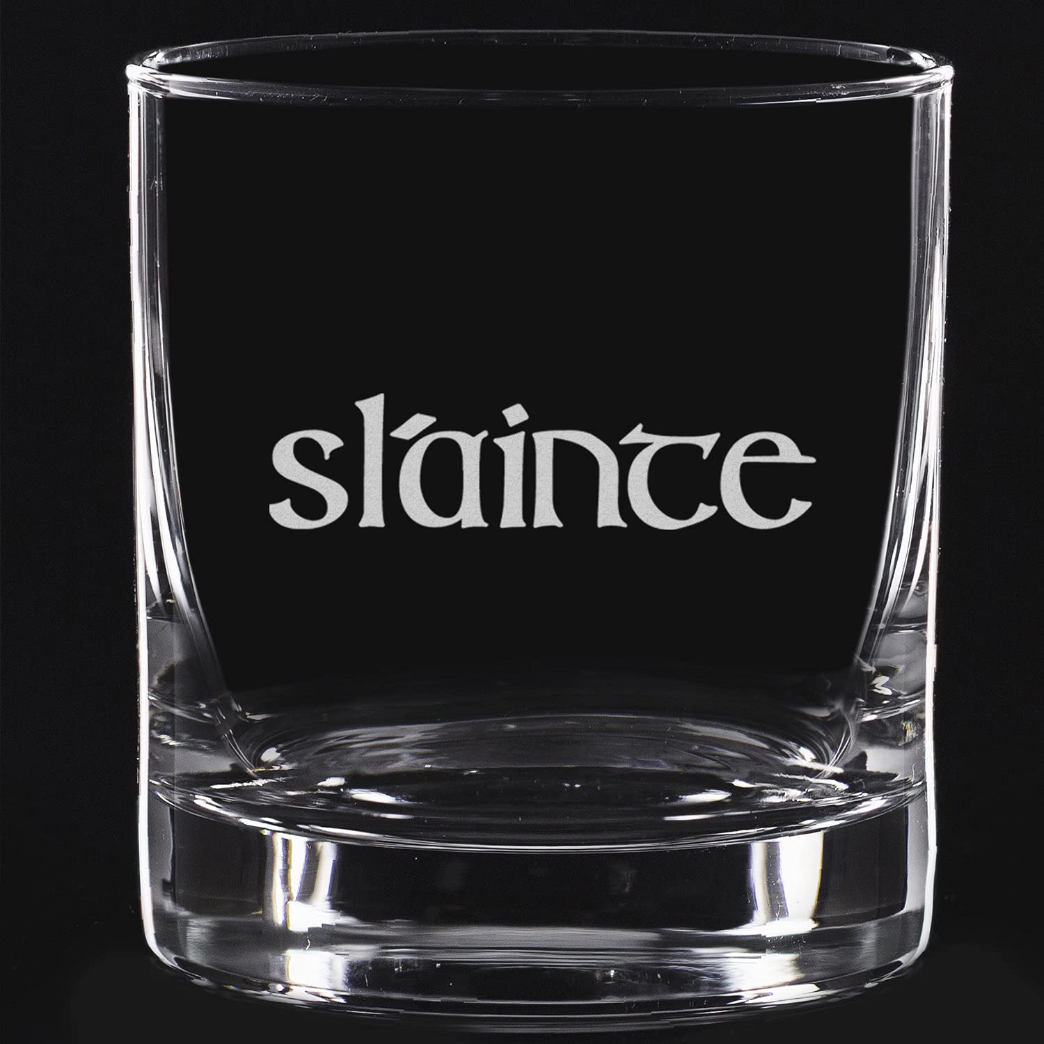 Toasted Tales - SLAINTE Whiskey Glasses | Novelty Irish Irish Celtic Gaelic Glasses for Party Decorations | Home Decor Whiskey Glasses | Irish Gifts | Gift for Mens | Glasses Made in USA (15 oz)