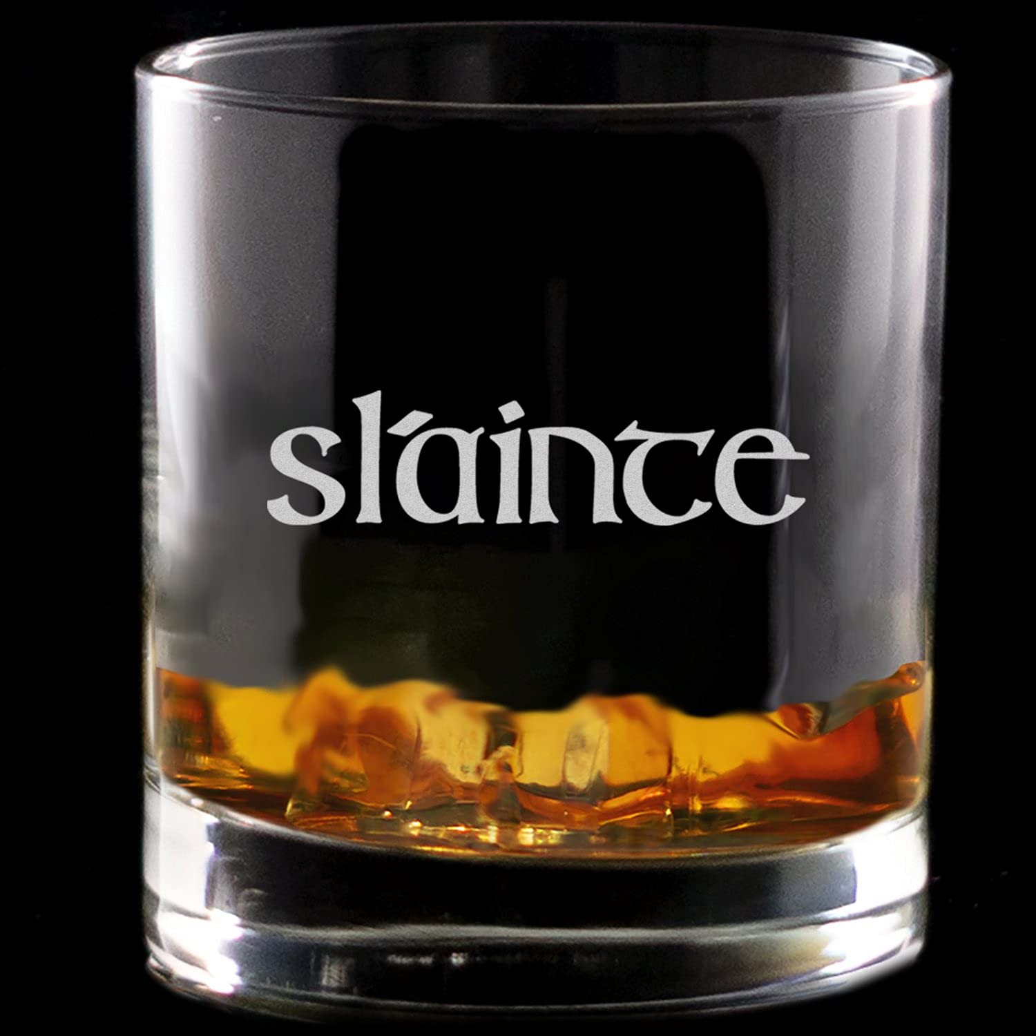 Toasted Tales - SLAINTE Whiskey Glasses | Novelty Irish Irish Celtic Gaelic Glasses for Party Decorations | Home Decor Whiskey Glasses | Irish Gifts | Gift for Mens | Glasses Made in USA (15 oz)