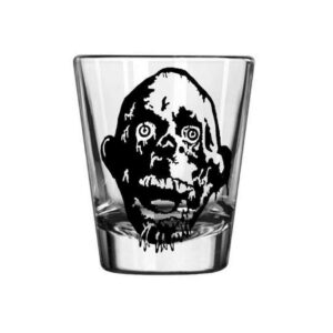 return of the living dead tar man tarman zombie undead brains halloween horror shot glass