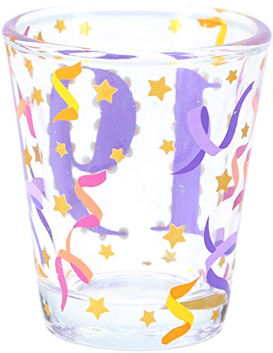 Pavilion Gift Company 19th 2 oz Birthday Shot Glass, Purple