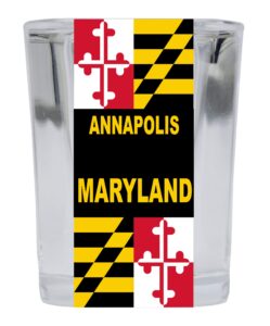 annapolis maryland 2 ounce square shot glass