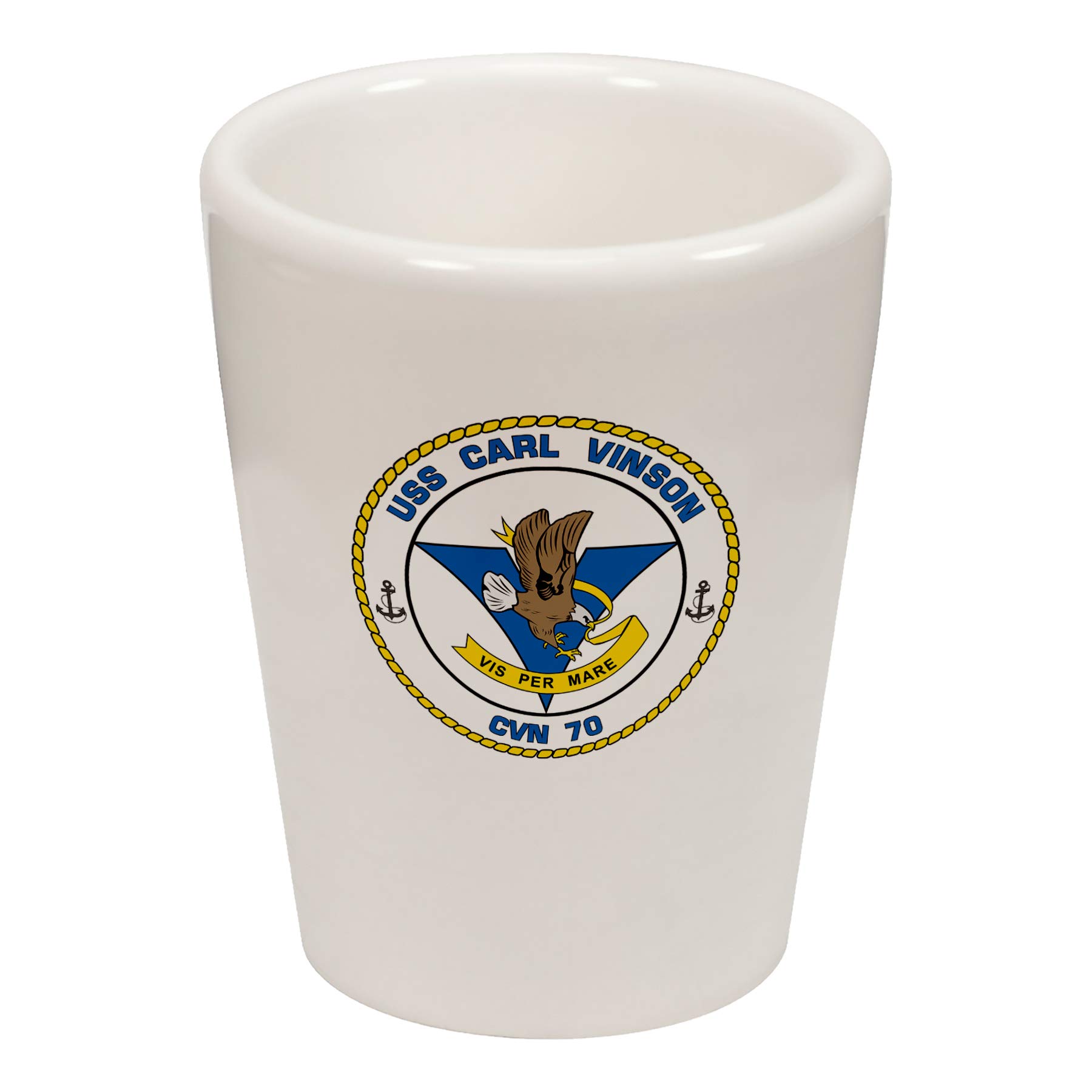 Express It Best Shot Glass -US Navy USS Carl Vinson (CVN-70)