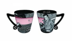 elvis shot glass with car and music handle