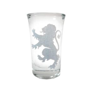 lion rampant shot glass - free personalized engraving