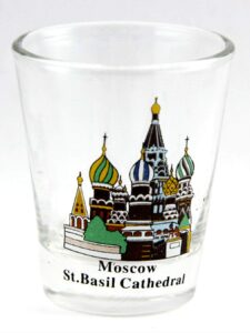 moscow russia st.basil cathedral shot glass (100% of sales proceeds will be donated to relief charities supporting ukraine!)