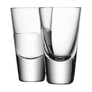 lsa international bar shot glass (4 pack), 3.4 fl. oz., clear