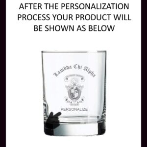 Greekgear Lambda Chi Alpha Old Style Glass Transparent