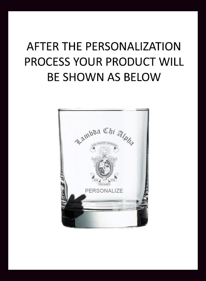 Greekgear Lambda Chi Alpha Old Style Glass Transparent