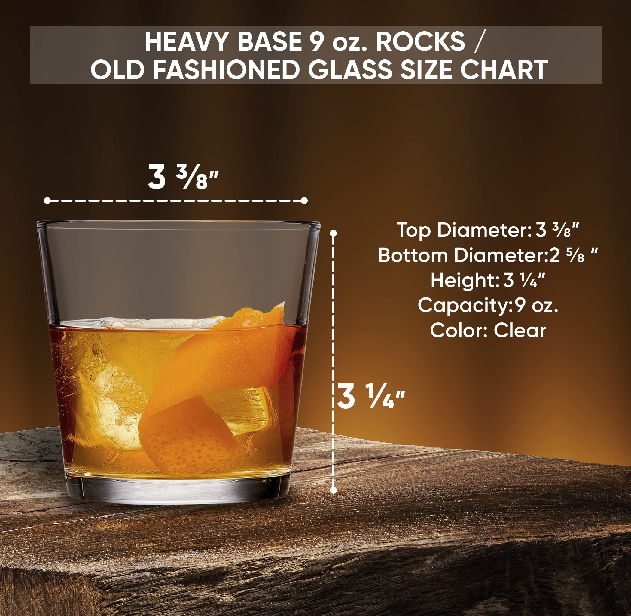 TEEAMORE Personalized Rocks Old Fashioned Cocktail Glass Add Your Name Initial Etched Whiskey Glasses Housewarming Gift 9oz