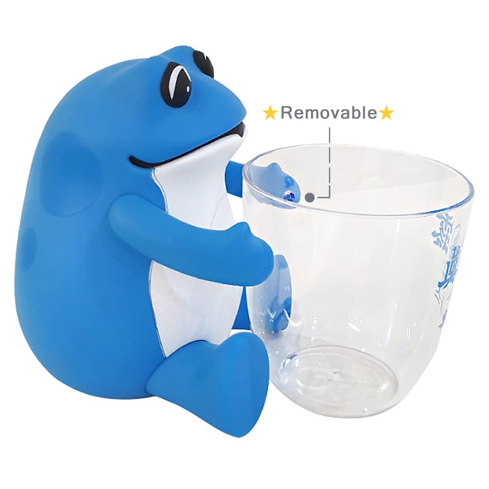 Jinro Soju Frog Figurine, Jinro Soju Shot Glasses, Soju Beer Mixing Glass, Soju Cup, 360ml, Clear, Blue