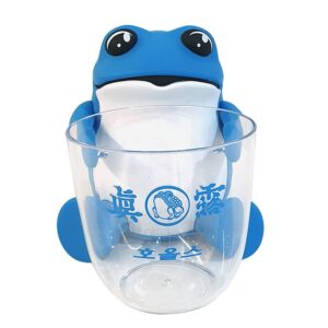 Jinro Soju Frog Figurine, Jinro Soju Shot Glasses, Soju Beer Mixing Glass, Soju Cup, 360ml, Clear, Blue