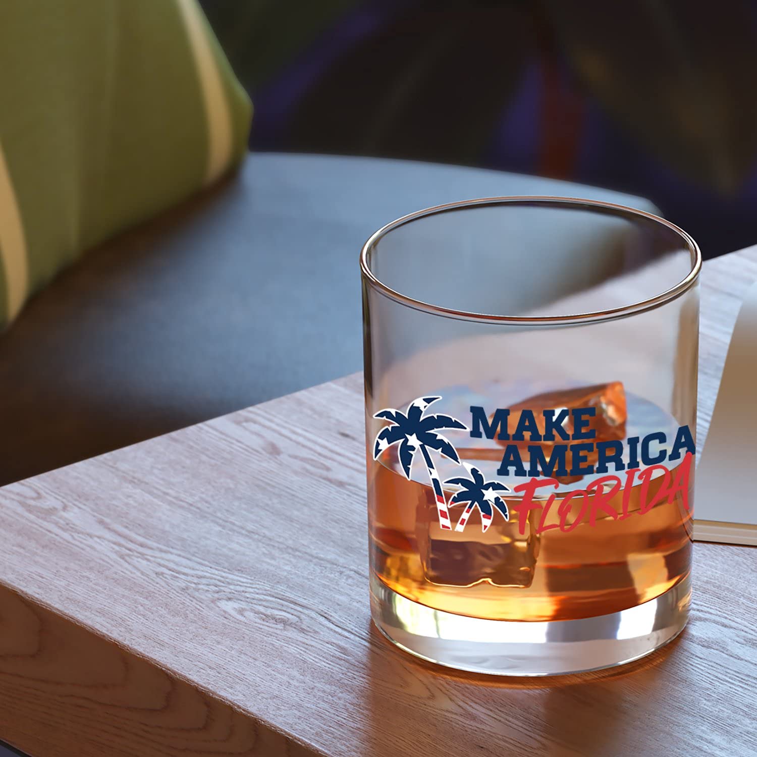 Patriot's Cave, Make America Florida 11 oz Whiskey Glass Made in the USA