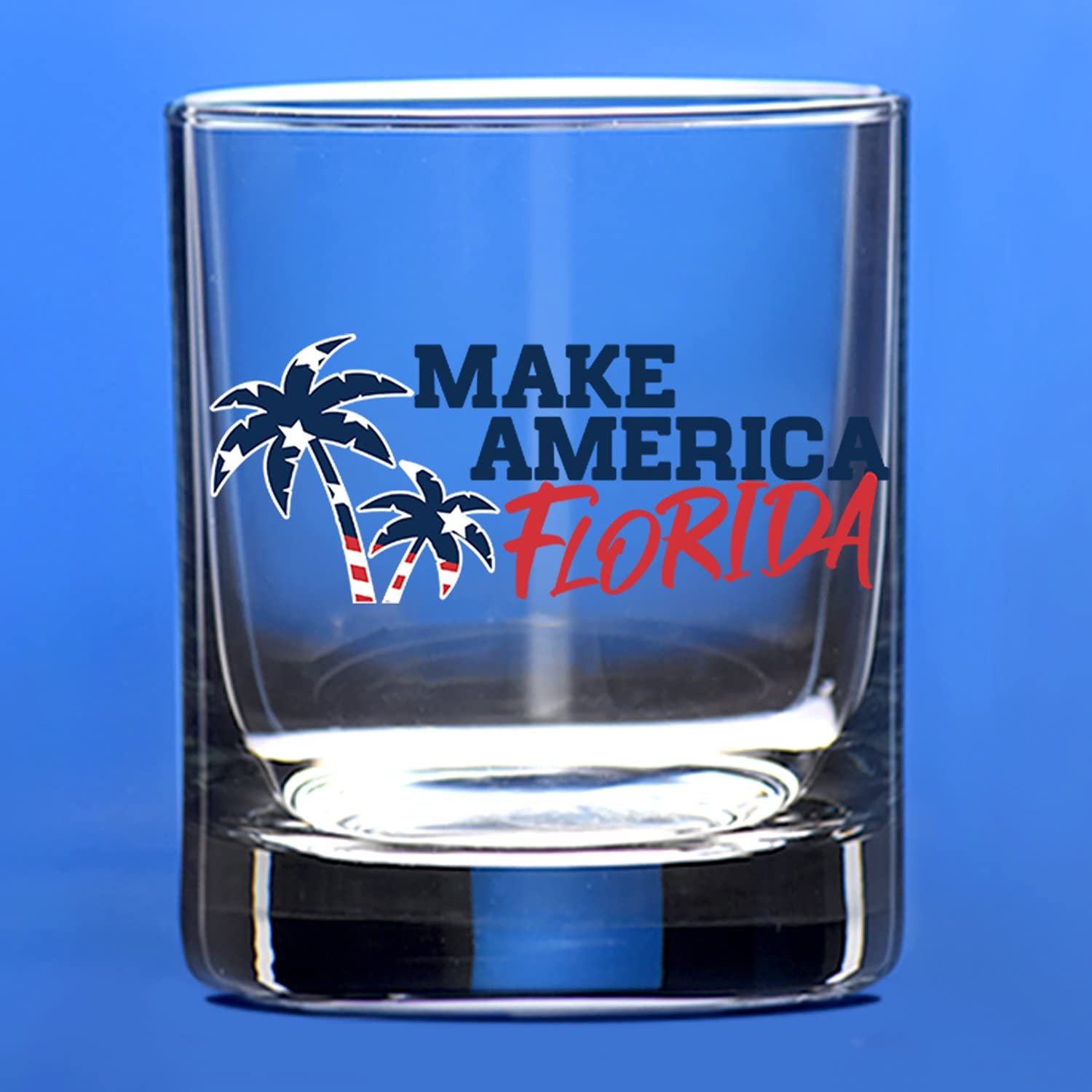 Patriot's Cave, Make America Florida 11 oz Whiskey Glass Made in the USA