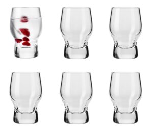 barski shot glass - liquor glasse - set of 6 glasses - crystal glass - 1.7 oz. - use it for - liquor - whiskey - vodka - cordial -very durable