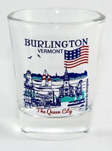 burlington vermont great american cities collection shot glass