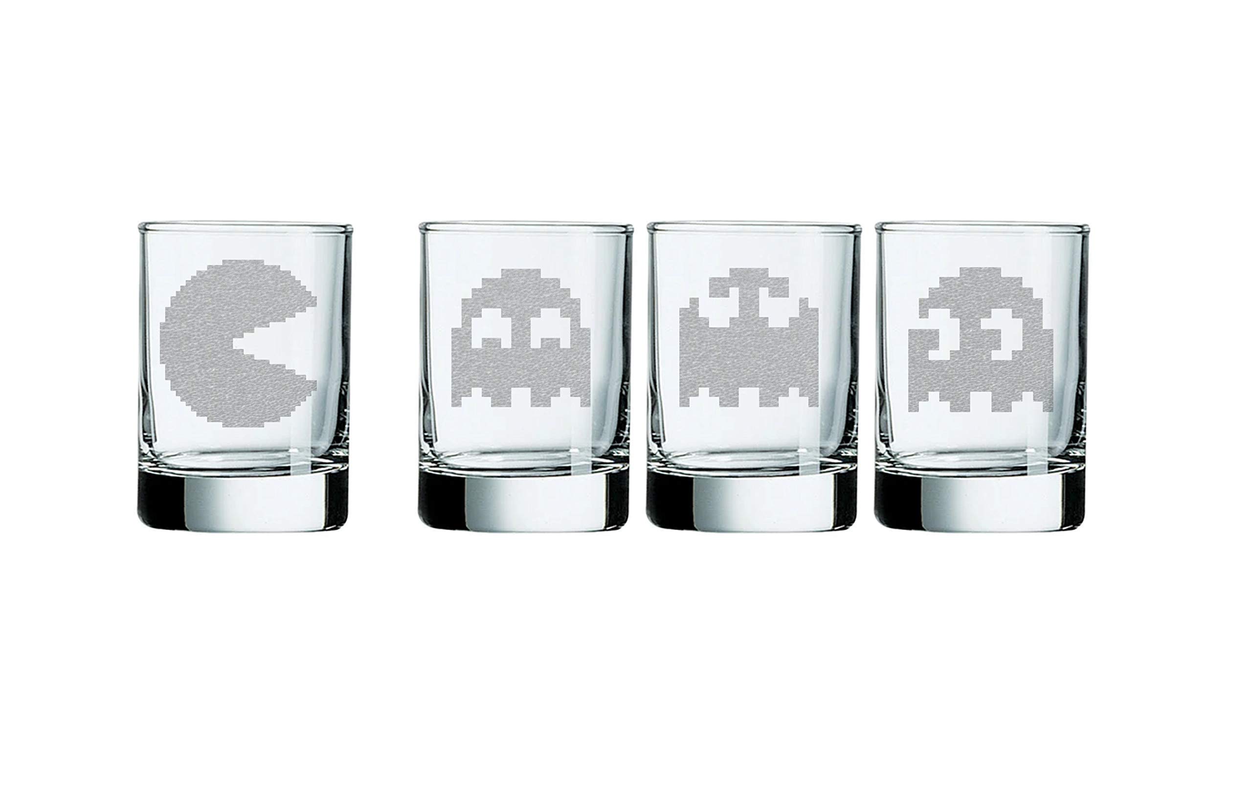 Pacman shot glasses/votive holders - set of 4