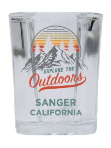 r and r imports sanger california explore the outdoors souvenir 2 ounce square base liquor shot glass