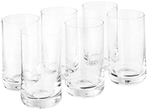 schott zwiesel tritan crystal glass convention barware collection tumbler/highball cocktail glass, 8.6 ounce, set of 6