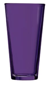 tabletop king purple pint glass - additional colors available - 16oz set of 6