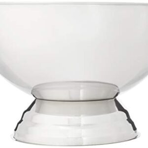 Winco SPB-35 Stainless Steel Punch Bowl with Handles, 3.5-Gallon, Medium