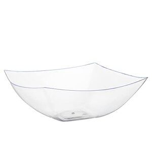 Exquisite Plastic Halloween Punch Bowl With Ladle I 4 Pcs I Looks Like A Glass Punch Bowl Set I 2 Sets of 1 Gallon Clear Punch Bowl Plastic With Punch Bowl Ladle Large Punch Bowl With Ladle 128Oz