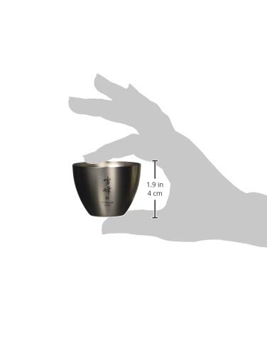 Snow Peak Sake Cup - Titanium Double Wall Cup - Ideal For Hot and Cold Sake - 1.85 fl oz