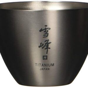 Snow Peak Sake Cup - Titanium Double Wall Cup - Ideal For Hot and Cold Sake - 1.85 fl oz