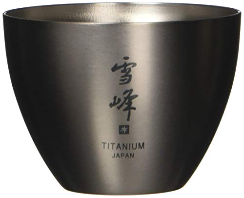 Snow Peak Sake Cup - Titanium Double Wall Cup - Ideal For Hot and Cold Sake - 1.85 fl oz