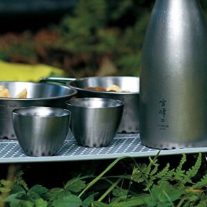 Snow Peak Sake Cup - Titanium Double Wall Cup - Ideal For Hot and Cold Sake - 1.85 fl oz