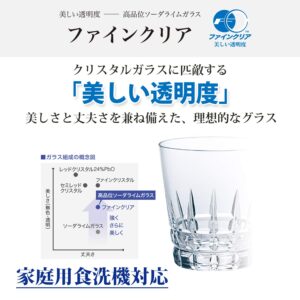 Toyo Sasaki Glass J-00300 Cooling Sake Glass, Clear, 4.2 fl oz (125 ml), Cup, Made in Japan, Dishwasher Safe, Pack of 6