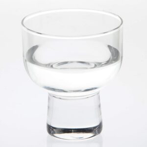 Toyo Sasaki Glass J-00300 Cooling Sake Glass, Clear, 4.2 fl oz (125 ml), Cup, Made in Japan, Dishwasher Safe, Pack of 6
