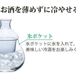 Toyo Sasaki Glass Cold Sake Cup, Blue, 4.3 x 4.3 x 5.7 inches (11 x 11 x 14.5 cm), Diameter: 1.5 inches (3.8 cm)