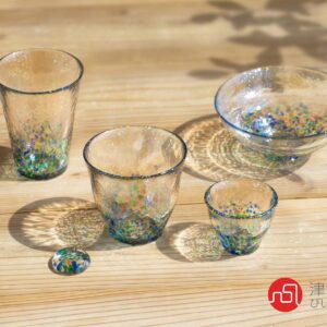 ADERIA Sake cup glass Tsugaru Vidoro Matsuri Hanabi Made in Japan (Matsuri)