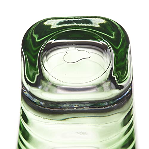 Leonardo Vario Struttura Drinking Glass, 1 Piece, Dishwasher Safe Water Glass, Colourful Glass Drinking Cup, Juice Glass, Green, 250 ml, 026840