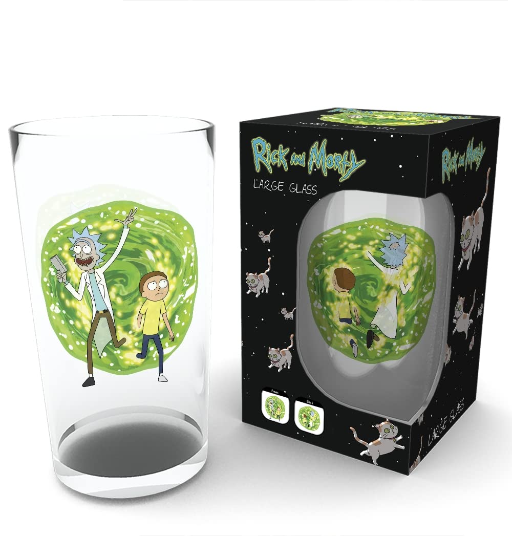 GB eye Rick & Morty Portal 400ml Glass