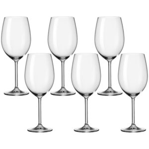 leonardo bordeaux glass, set of 6