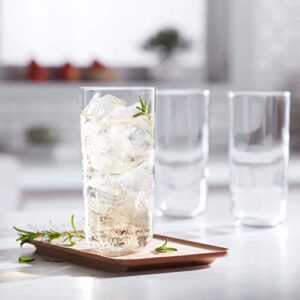 Libbey Polaris Tumbler Glasses, Axis, 17.75-ounce, Set of 8