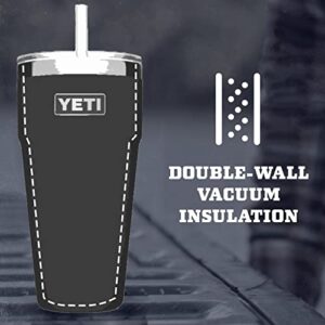 YETI Rambler 26 oz Straw Cup, Vacuum Insulated, Stainless Steel with Straw Lid, Charcoal