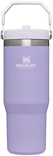 Stanley IceFlow Stainless Steel Tumbler - Vacuum Insulated Water Bottle for Home, Office or Car Reusable Cup with Straw Leak Resistant Flip Cold for 12 Hours or Iced for 2 Days, Lavender, 30OZ