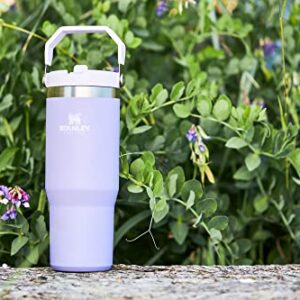 Stanley IceFlow Stainless Steel Tumbler - Vacuum Insulated Water Bottle for Home, Office or Car Reusable Cup with Straw Leak Resistant Flip Cold for 12 Hours or Iced for 2 Days, Lavender, 30OZ