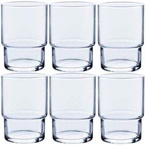 toyo sasaki glass 00346hs tumbler glass, hs stack tumbler, father's day, 8.5 fl oz (250 ml), 6 stacks, made in japan, dishwasher safe, shatter-resistant, tumbler, glass, cup