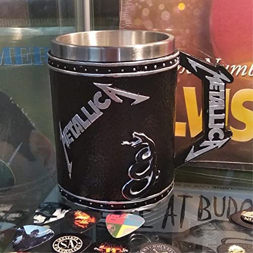 Metallica Beer Stein Tankard Stainless Steel Coffee Mug by ROiL Brand (Metallica)