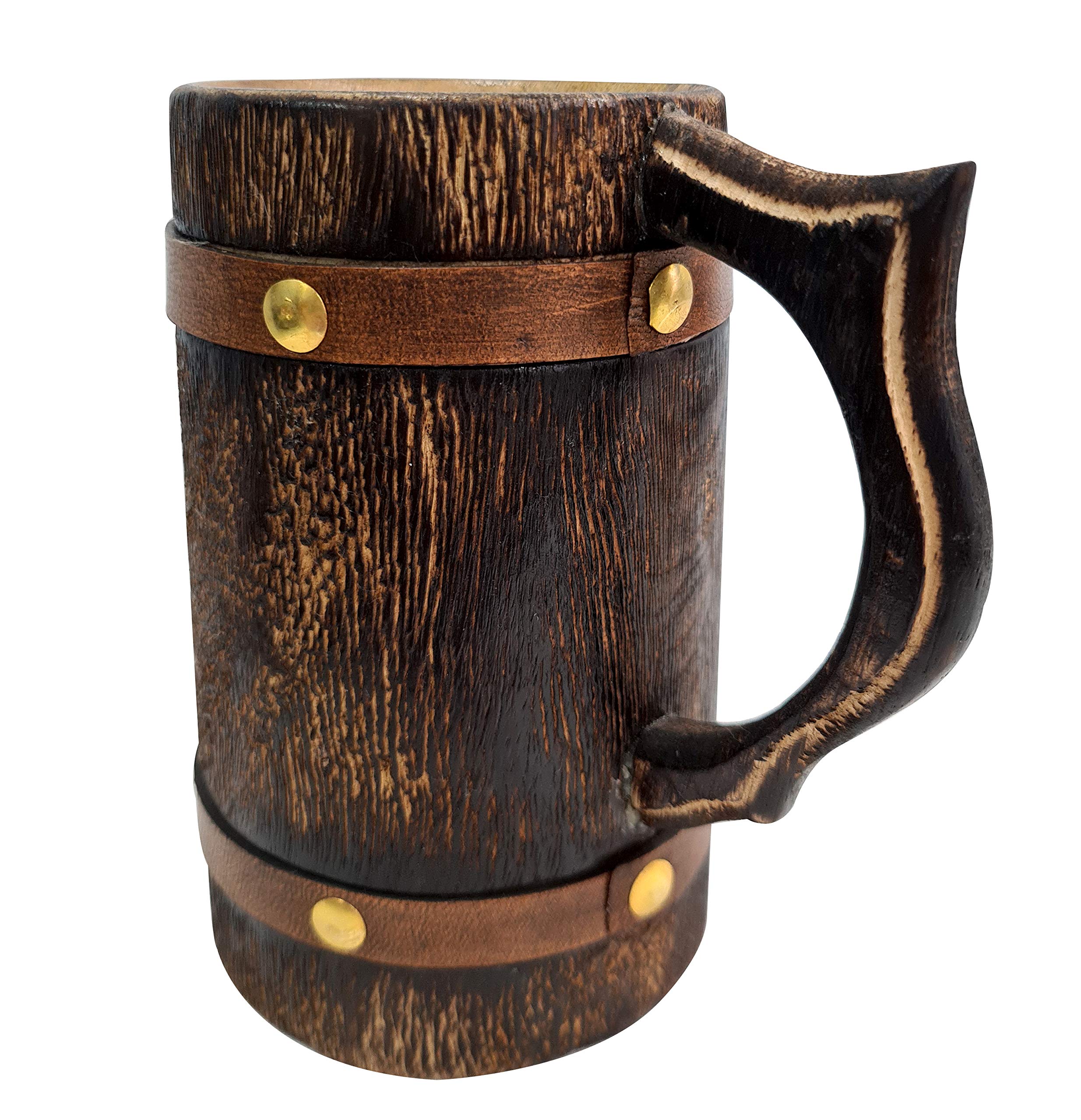 collectiblesBuy Medieval Inspired Antique Wooden Beer Mug Wood Tankard Coffee Stein Groomsmen Gift Idea Eco- Friendly Custum Wooden Cup