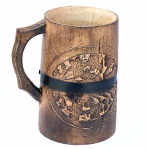 collectiblesBuy Ancient handmade wooden drinking mug tankard stein crafted ideal for beer drinkware toast cups