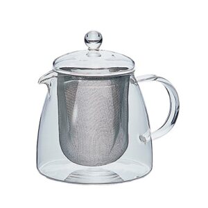 hario "pure" leaf tea pot, 700ml, clear